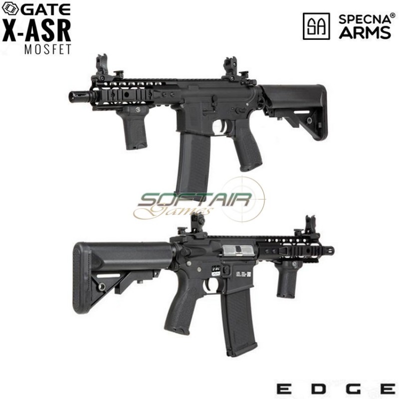 Fucile Elettrico Sa-e12 Edge™ M4 Short Keymod Carbine Replica Black Specna Arms® (spe-01-023936)