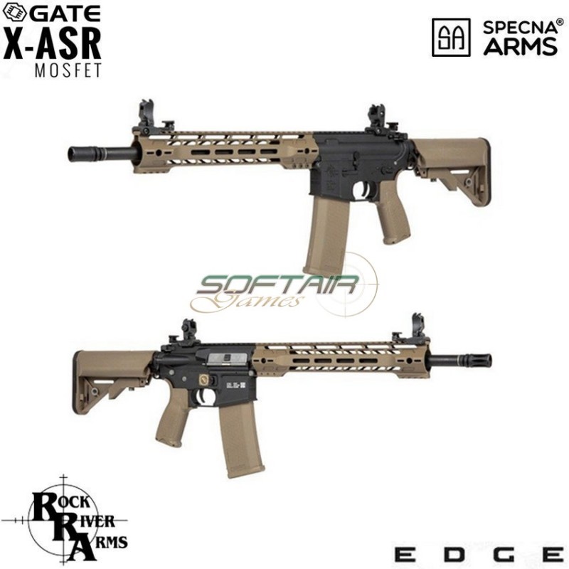 Electric Rifle Sa-e14 Edge™ Rra M4 LC Custom Carbine Replica Two Tone Specna Arms® (spe-01-023941)