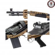 Fucile Elettrico M14 Ebr Short Version Bronze Full Metal G&g (gg-tgm-014-ebs-ynb)