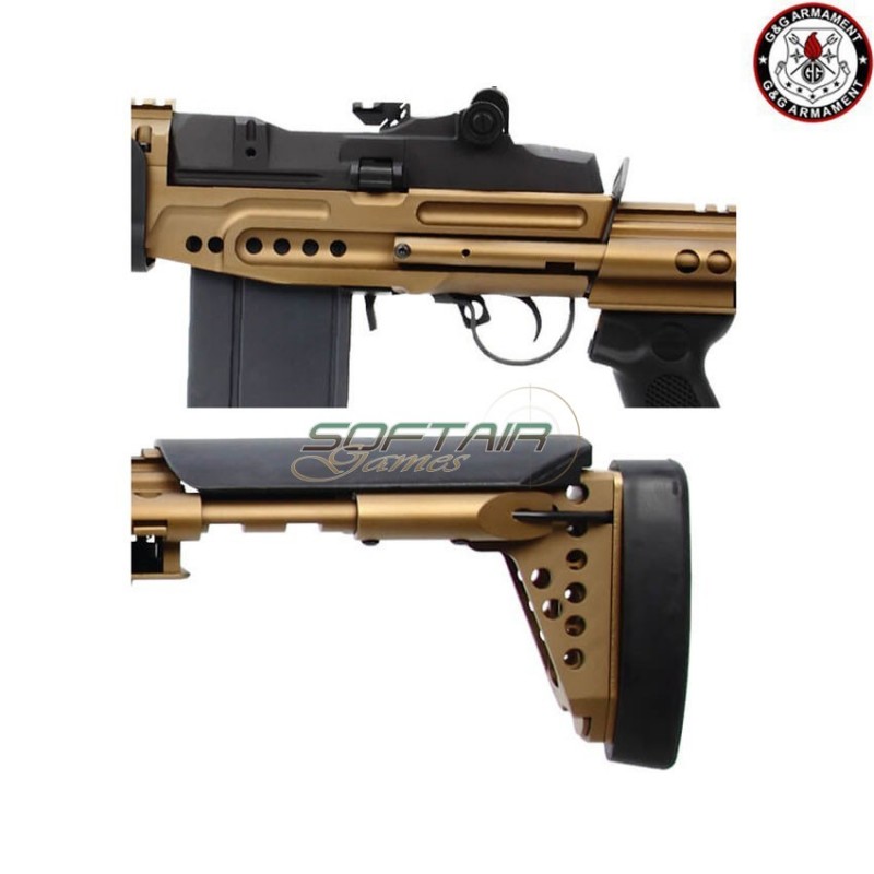 Fucile Elettrico M14 Ebr Short Version Bronze Full Metal G&g (gg-tgm-014-ebs-ynb)