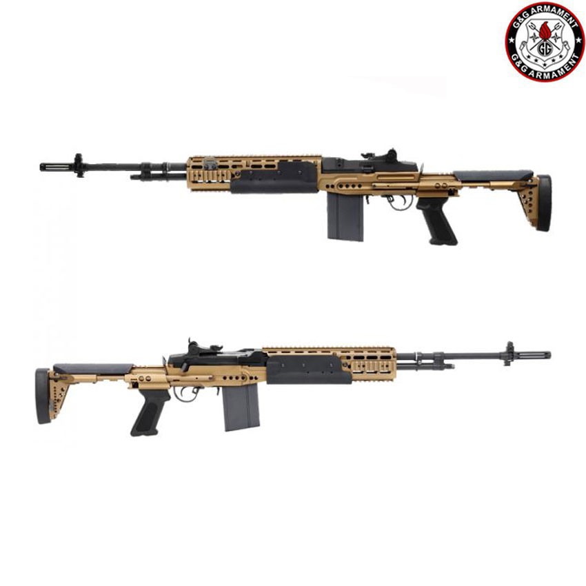 Electric Rifle M14 Ebr Long Version Full Metal G&g - Softair Games