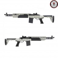 Fucile Elettrico M14 Ebr Short Version Silver Full Metal G&g (gg-tgm-014-ebs-snb)