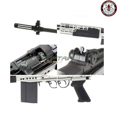 Electric Rifle M14 Ebr Long Version Silver Full Metal G&g (gg-tgm-014-ebl-snb)