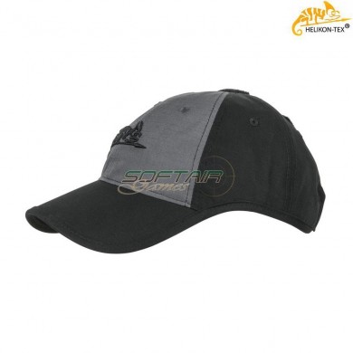 Baseball Cap Ht Logo Shadow Grey/black Helikon-tex® (ht-cz-lgc-pr-0135b)