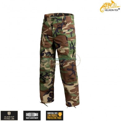 Pantaloni Sfu Next® Woodland Polycotton Ripstop Helikon-tex® (ht-sp-sfn-pr-03)