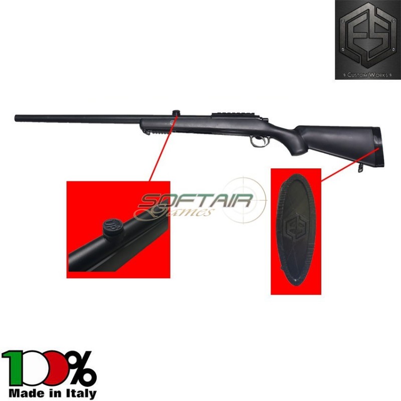 Spring Rifle Sniper Vsr-10 Black Tuning Kit E.s. Custom Works (escw-21)