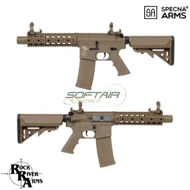 Electric Rifle Sa-c05 R.r.a. Logo Assault Replica M4 Cqb Silenced Dark Earth Core™ Specna Arms® (spe-01-024027)