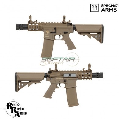 Electric Rifle Sa-c10 R.r.a. Logo Assault Replica M4 Stubby Killer Dark Earth Core™ Specna Arms® (spe-01-024034)