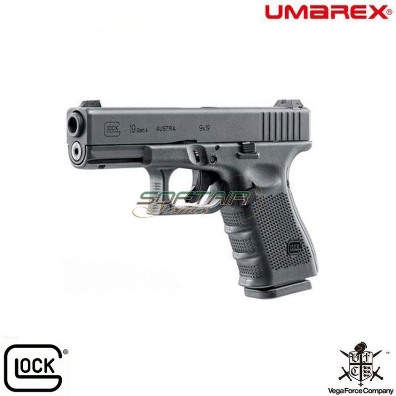 Pistola A Gas Glock 19 Gen.4 Black Vfc Umarex (um-30608)