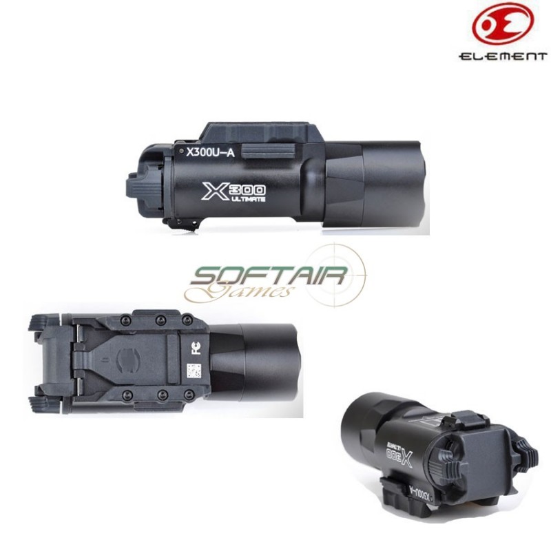 Torcia X300u Led Tactical Black Element (el-ex359-bk)