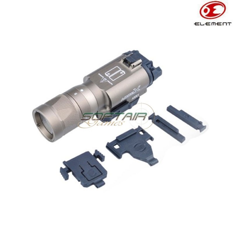 Flashlight X300v Vampire Led Tactical Dark Earth W/strobe Element (el-ex381-de)