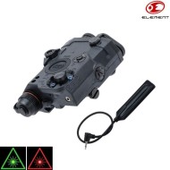 Peq-15 La-5c Uhp Black Torcia/laser Rosso/laser Verde Element (el-ex450-bk)