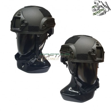 Helmet Mich 2001 Black C/nvg Mount & Rails Frog Industries® (fi-mich1-b)