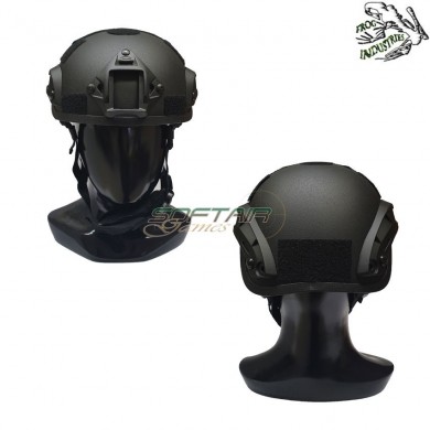 Helmet Mich 2001 Black C/nvg Mount & Rails Frog Industries® (fi-mich1-b)