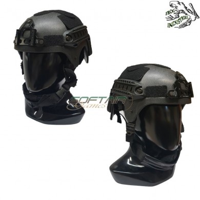 Helmet Ibh Black C/nvg Mount & Rails Frog Industries® (fi-ibh-b)