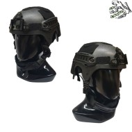 Helmet Ibh Black C/nvg Mount & Rails Frog Industries® (fi-ibh-b)