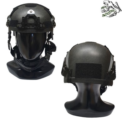 Elmetto Ibh Black C/nvg Mount & Rails Frog Industries® (fi-ibh-b)