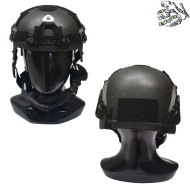 Elmetto Ibh Black C/nvg Mount & Rails Frog Industries® (fi-ibh-b)