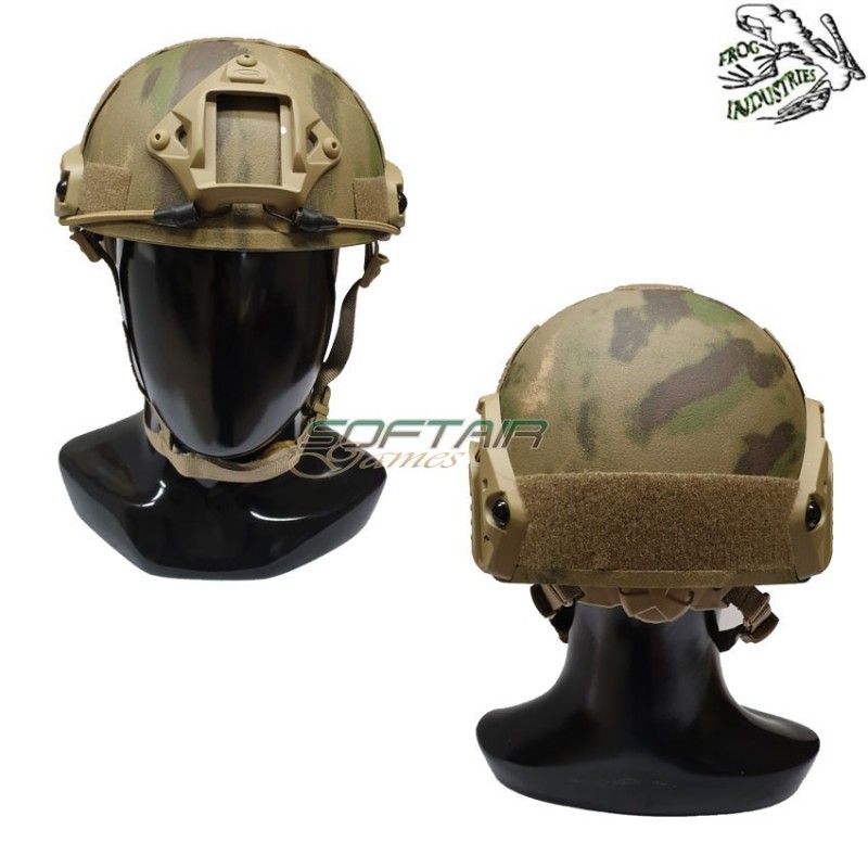 Elmetto Fast Atacs Foliage Green C/nvg Mount & Rails Frog Industries® (fi-fast-av)