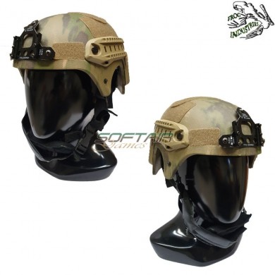 Helmet Ibh Atacs Foliage Green C/nvg Mount & Rails Frog Industries® (fi-ibh-av)