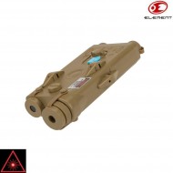 Anpeq-2 Dark Earth Laser Rosso & Porta Batteria Element (el-ex426-de)