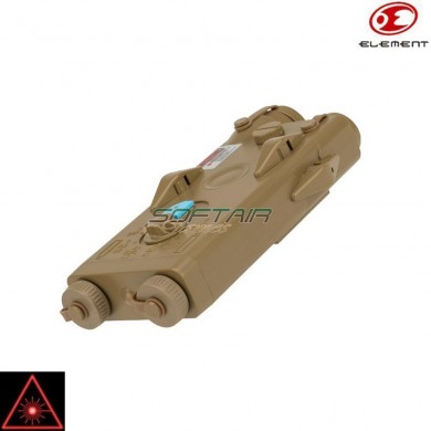 Anpeq-2 Dark Earth Laser Rosso & Porta Batteria Element (el-ex426-de)