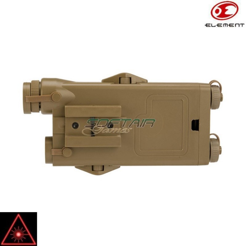 Anpeq-2 Dark Earth Laser Rosso & Porta Batteria Element (el-ex426-de)