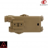 Anpeq-2 Dark Earth Laser Rosso & Porta Batteria Element (el-ex426-de)