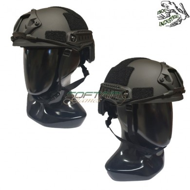 Helmet Fast Black C/nvg Mount & Rails Frog Industries® (fi-fast-b)