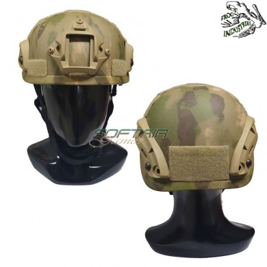 Elmetto Mich 2001 Atacs Foliage Green C/nvg Mount & Rails Frog Industries® (fi-mich1-av)
