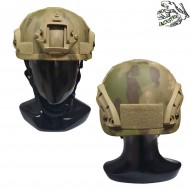 Elmetto Mich 2001 Atacs Foliage Green C/nvg Mount & Rails Frog Industries® (fi-mich1-av)