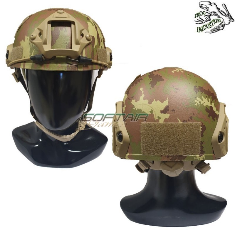 Elmetto Fast Vegetato C/nvg Mount & Rails Frog Industries® (fi-fast-tc)