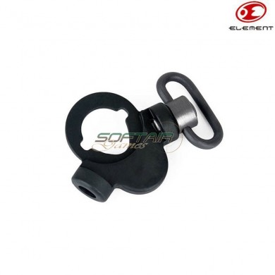 Steel Qd Ambidextrous Sling Ring Troy Oem Type Black Element (el-ex243-bk)