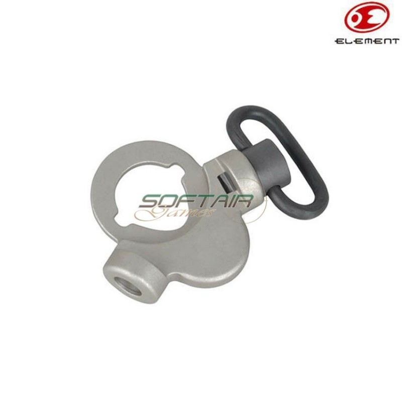 Steel Qd Ambidextrous Sling Ring Troy Oem Type Dark Earth Element (el-ex243-de)