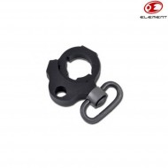 Pws Style Black Ambidextrous Stock Tube Sling Ring For Element (el-ex315-bk)