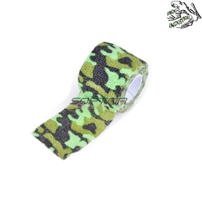 Elastic Tape Crisp Green Camo Frog Industries® (fi-388-cgc) Elastic Tape Crisp Green Camo Frog Industries® (fi-388-cgc)