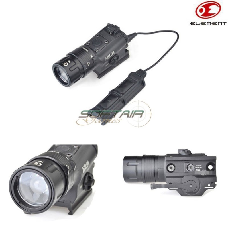 Flashlight M720v Led Tactical Black C/strobe Element (el-ex273-bk)