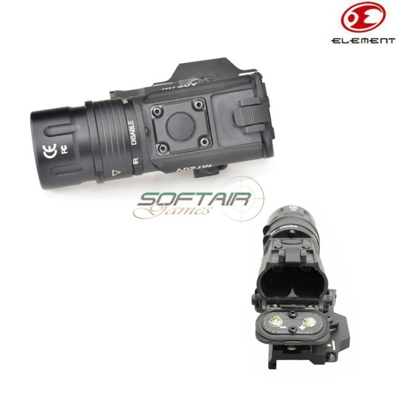 Torcia M720v Led Tactical Black C/strobe Element (el-ex273-bk)