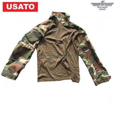 Usato Combat Shirt Woodland X-large Invader Gear (us-42)