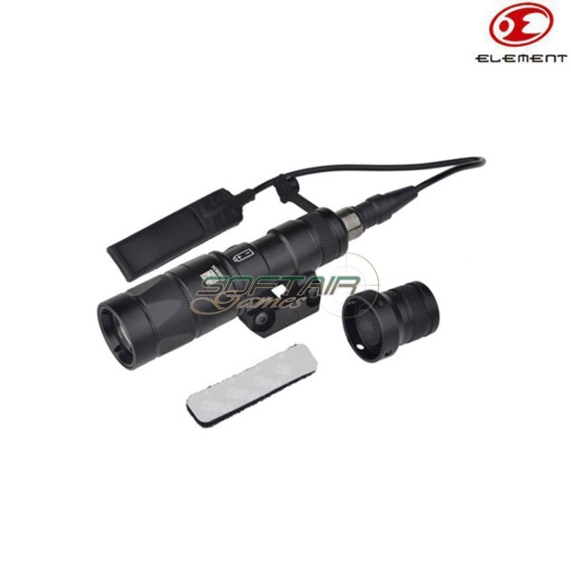 Flashlight M300w Km1-a Led Tactical W/strobe Black Full Version Element (el-ex385-bk)