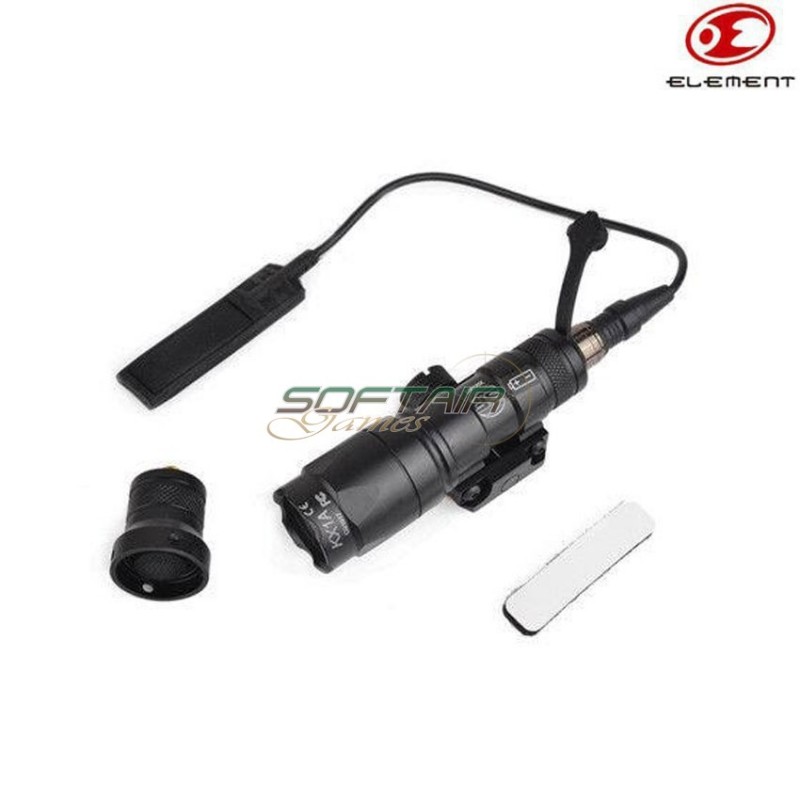 Flashlight M300aa Mini Scout Led Tactical Black Element (el-ex399-bk)