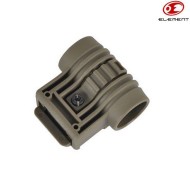 Mount Qd Laser/torcia Dark Earth 1" Element (el-ot0403-de)