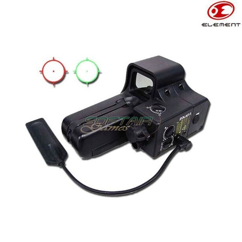 Dot Eload-2 Laser Device 552 Set Holosight Black Element (el-ex187-bk)