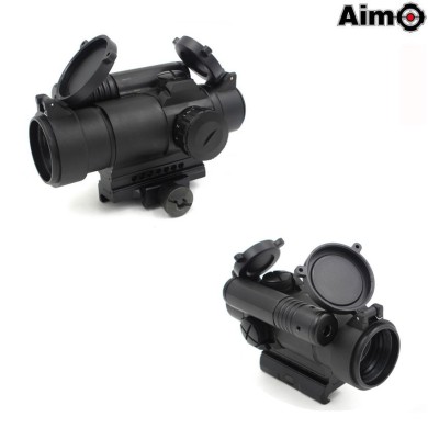 M4 Type Dot Sight & Laser Black Aim-o (ao3047-bk)