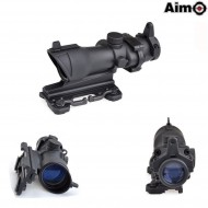 Acog 4x32 Scope Black C/qd Mount Aim-o (ao5314-bk)