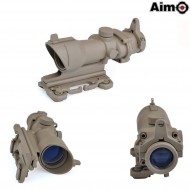 Acog 4x32 Scope Dark Earth W/qd Mount Aim-o (ao5314-de)