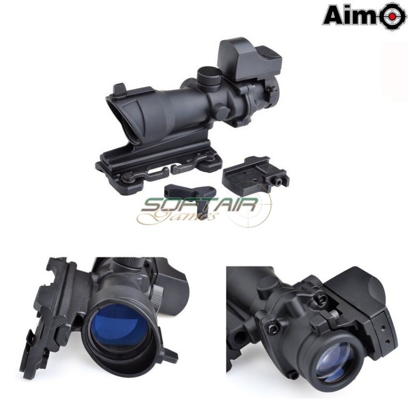 Acog 4x32 W/qd Mount + Mini Red Dot Black Aim-o (ao5316-bk)