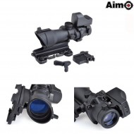 Acog 4x32 W/qd Mount + Mini Red Dot Black Aim-o (ao5316-bk)