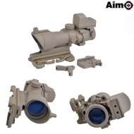 Acog 4x32 C/qd Mount + Mini Red Dot Dark Earth Aim-o (ao5316-de)