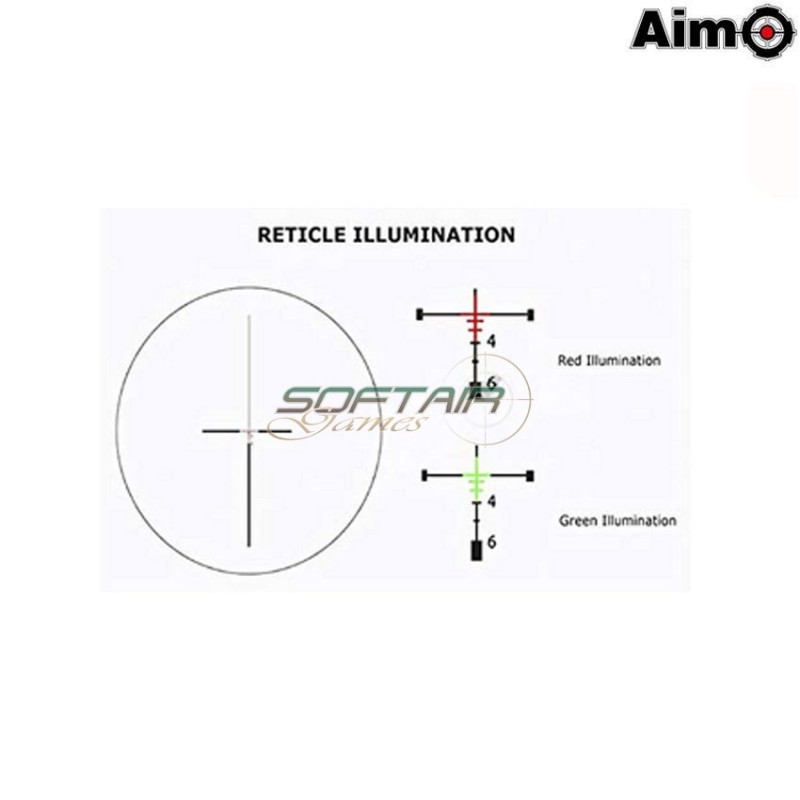 Acog 4x32 C/qd Mount Scope Reticolo Illuminato Dark Earth Aim-o (ao5319-de)